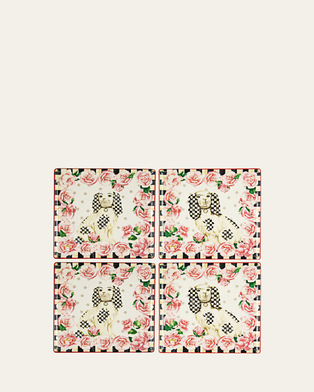 Really Rosy Coasters, Set Of 4